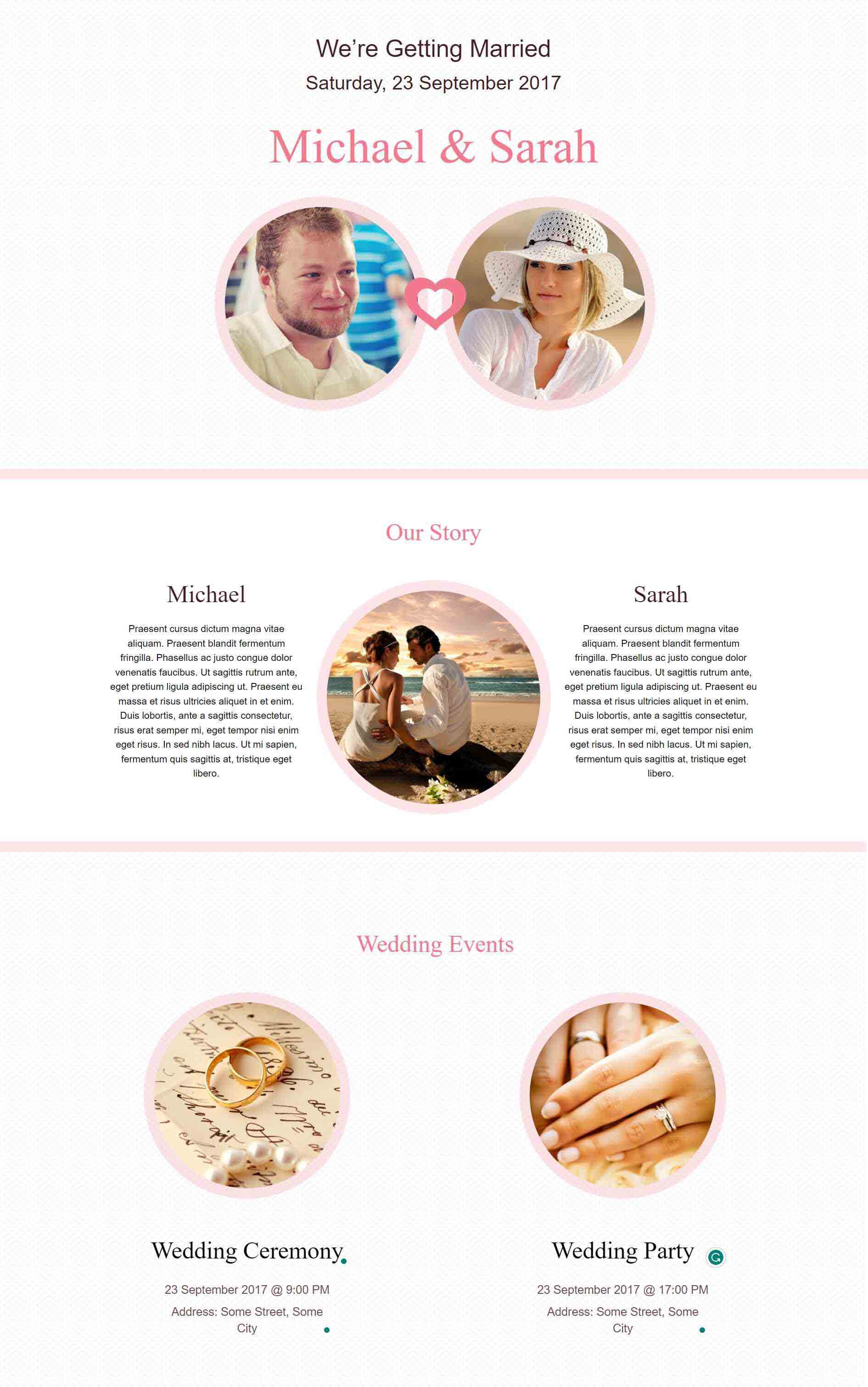 wedding invitation template